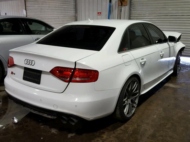 WAUKGAFL4BA144138 - 2011 AUDI S4 PRESTIG WHITE photo 4