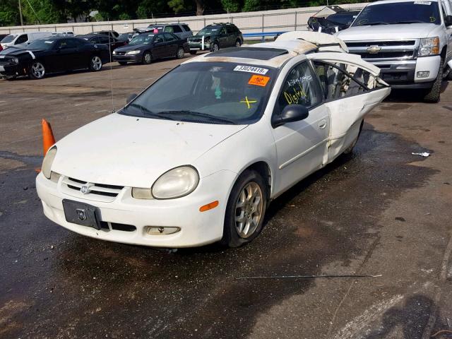 1B3ES56C42D643253 - 2002 DODGE NEON ES WHITE photo 2