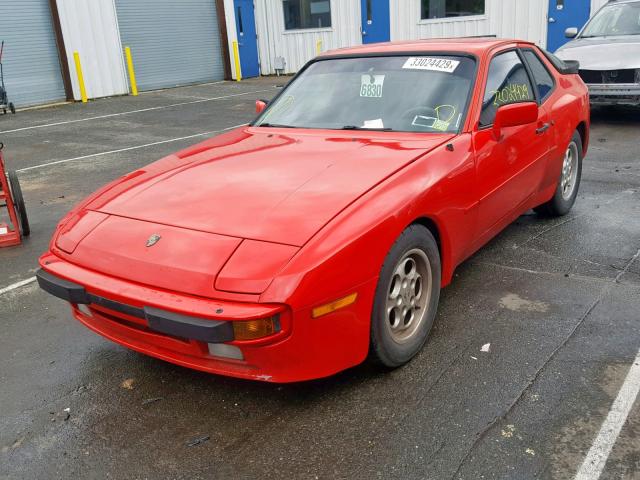 WP0AA0942EN460326 - 1984 PORSCHE 944 RED photo 2