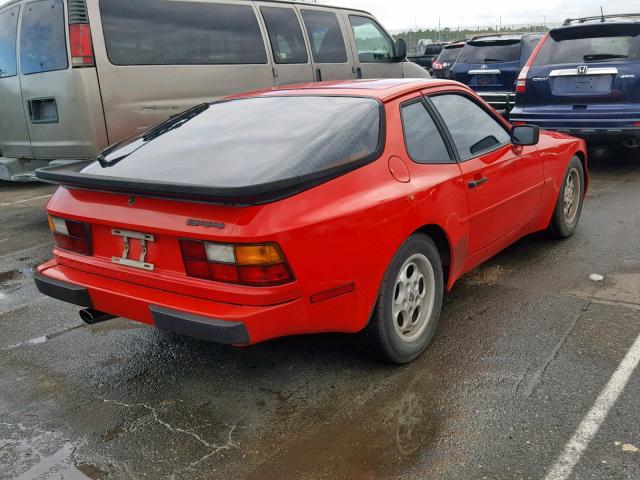 WP0AA0942EN460326 - 1984 PORSCHE 944 RED photo 4