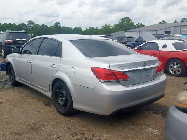 4T1BK3DB6BU383644 - 2011 TOYOTA AVALON BAS SILVER photo 3