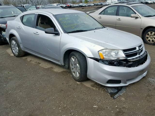 1B3BD4FG1BN537508 - 2011 DODGE AVENGER EX SILVER photo 1