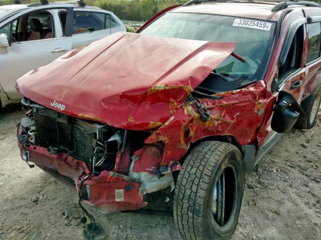 1J4GW48N54C332048 - 2004 JEEP GRAND CHER RED photo 9