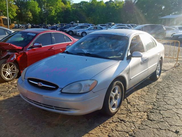 1FAFP56S3YA242210 - 2000 FORD TAURUS SEL SILVER photo 2