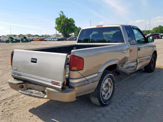 1GTCS19W4Y8144877 - 2000 GMC SONOMA GRAY photo 4