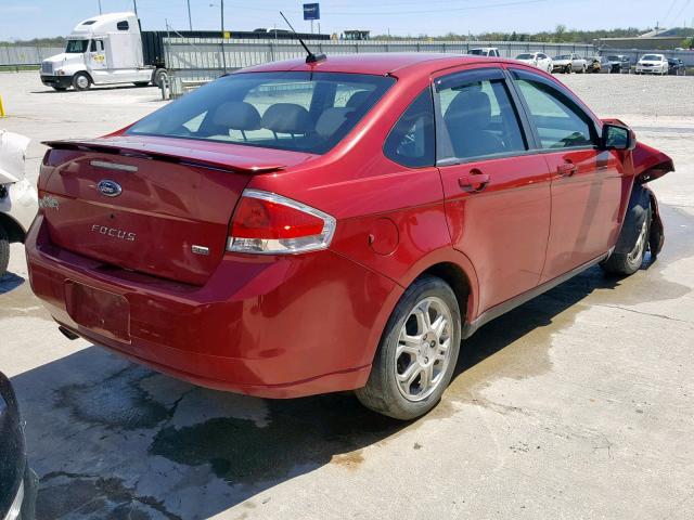 1FAHP36N59W161771 - 2009 FORD FOCUS SES MAROON photo 4