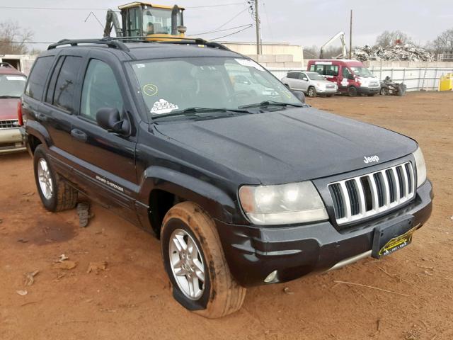 1J4GW48S14C171221 - 2004 JEEP GRAND CHER BLACK photo 1