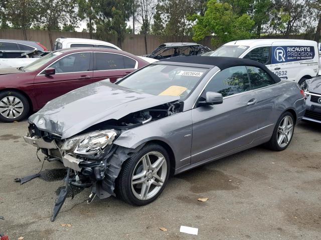 WDDKK5KF9CF146311 - 2012 MERCEDES-BENZ E 350 GRAY photo 2