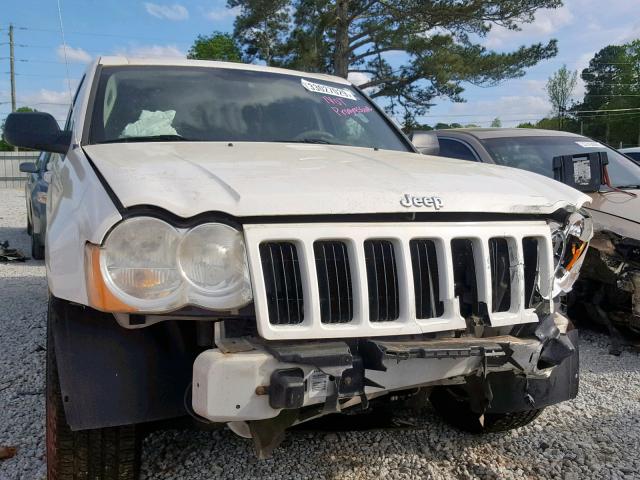 1J8GS48K68C186796 - 2008 JEEP GRAND CHER WHITE photo 9