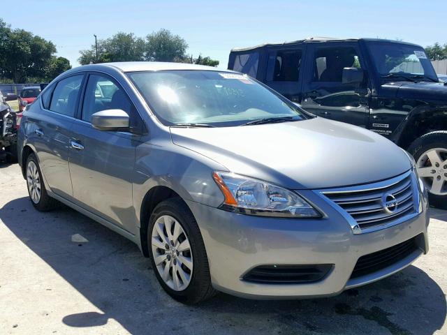 3N1AB7AP2DL763653 - 2013 NISSAN SENTRA SV GRAY photo 1