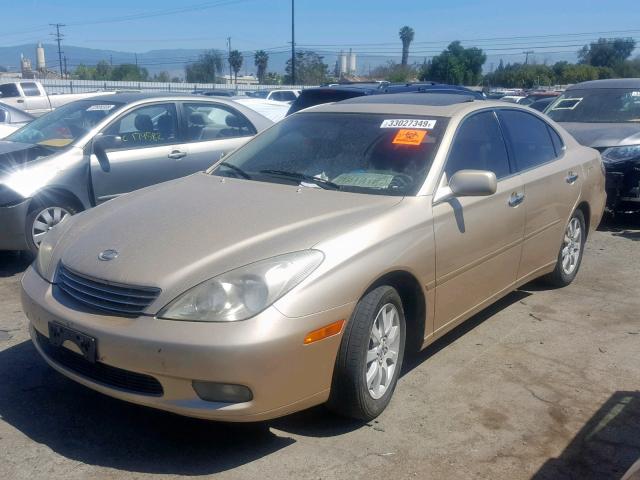 JTHBF30GX25008505 - 2002 LEXUS ES 300 GOLD photo 2