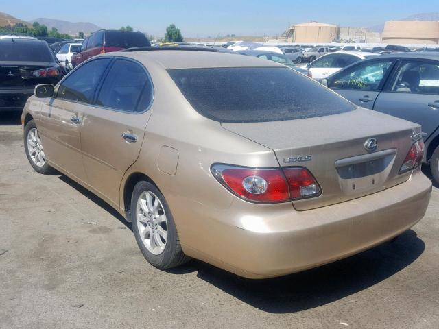 JTHBF30GX25008505 - 2002 LEXUS ES 300 GOLD photo 3