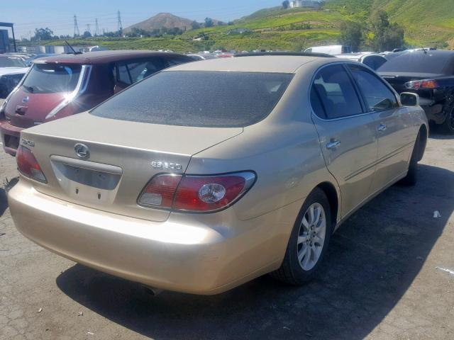 JTHBF30GX25008505 - 2002 LEXUS ES 300 GOLD photo 4