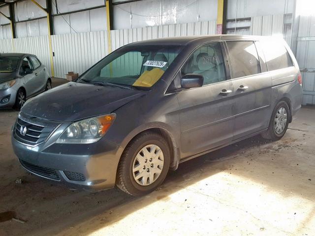 5FNRL38268B010390 - 2008 HONDA ODYSSEY LX GRAY photo 2