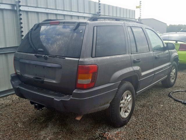 1J8GX48S93C588693 - 2003 JEEP GRAND CHER GRAY photo 4