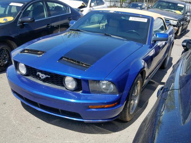 1ZVFT85H555164446 - 2005 FORD MUSTANG GT BLUE photo 2