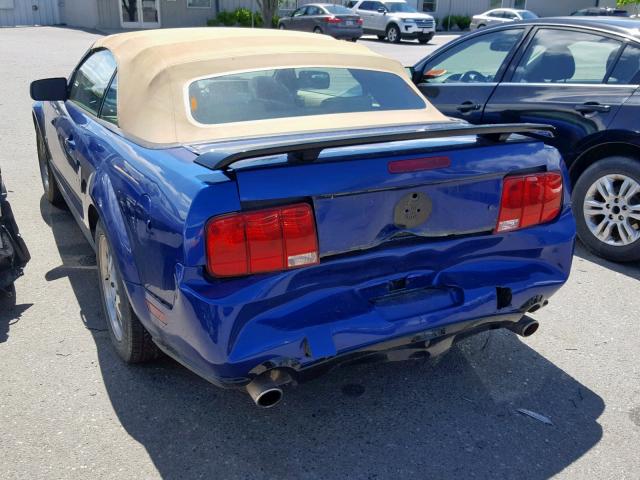 1ZVFT85H555164446 - 2005 FORD MUSTANG GT BLUE photo 3