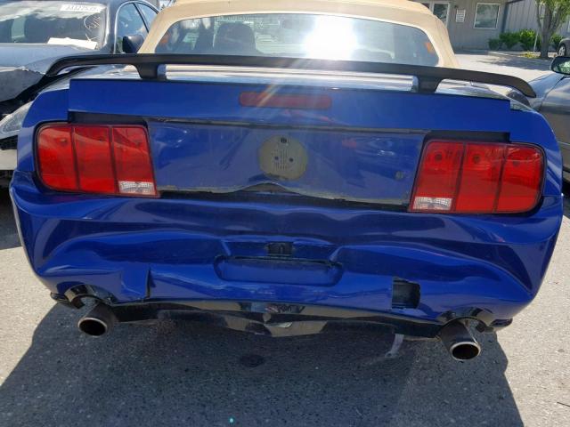 1ZVFT85H555164446 - 2005 FORD MUSTANG GT BLUE photo 9