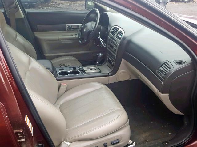 1LNHM87A93Y665369 - 2003 LINCOLN LS BURGUNDY photo 5