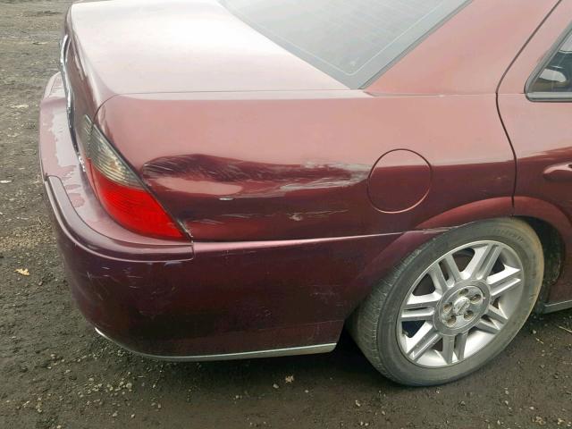 1LNHM87A93Y665369 - 2003 LINCOLN LS BURGUNDY photo 9