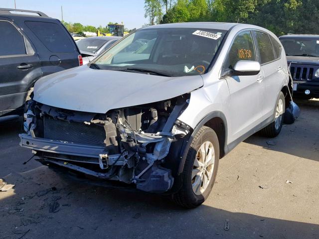 2HKRM4H51EH697627 - 2014 HONDA CR-V EX SILVER photo 2