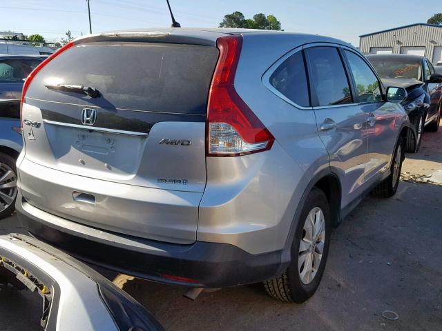 2HKRM4H51EH697627 - 2014 HONDA CR-V EX SILVER photo 4