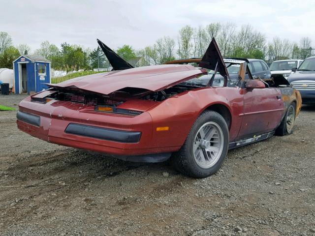 1G2FS2182KL249846 - 1989 PONTIAC FIREBIRD F BURGUNDY photo 2