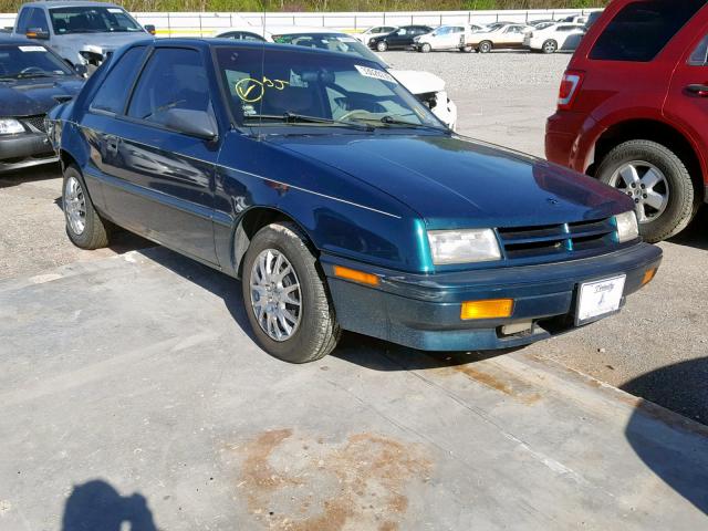 1B3XP24D2PN523909 - 1993 DODGE SHADOW GREEN photo 1