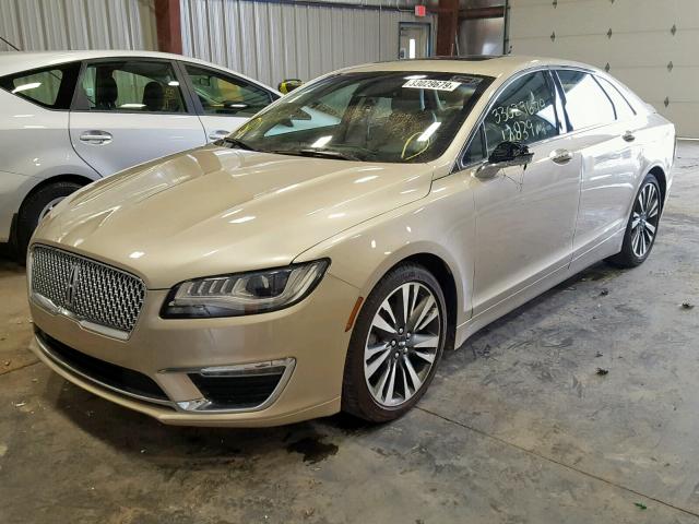 3LN6L5F92HR631893 - 2017 LINCOLN MKZ RESERV TAN photo 2