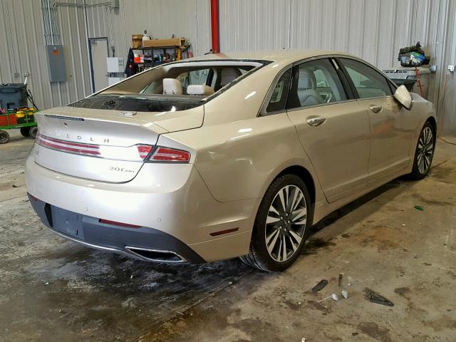 3LN6L5F92HR631893 - 2017 LINCOLN MKZ RESERV TAN photo 4