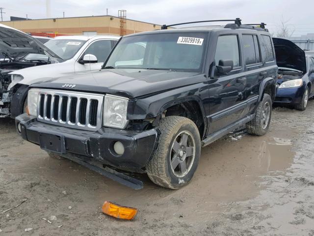 1J8HG48K26C203838 - 2006 JEEP COMMANDER BLACK photo 2