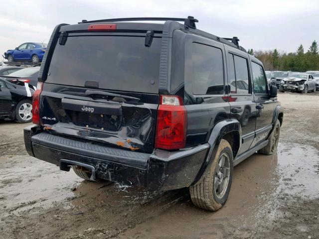 1J8HG48K26C203838 - 2006 JEEP COMMANDER BLACK photo 4