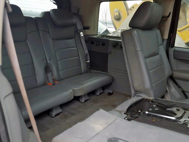 1J8HG48K26C203838 - 2006 JEEP COMMANDER BLACK photo 6