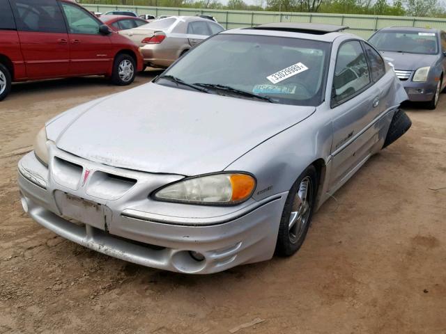 1G2NV12E32C142855 - 2002 PONTIAC GRAND AM G SILVER photo 2