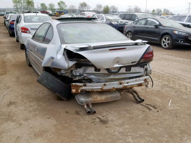 1G2NV12E32C142855 - 2002 PONTIAC GRAND AM G SILVER photo 3