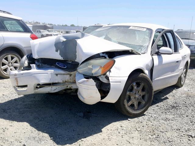 1FAFP56U07A178112 - 2007 FORD TAURUS SEL WHITE photo 2