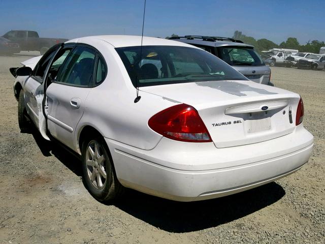 1FAFP56U07A178112 - 2007 FORD TAURUS SEL WHITE photo 3