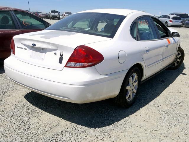 1FAFP56U07A178112 - 2007 FORD TAURUS SEL WHITE photo 4