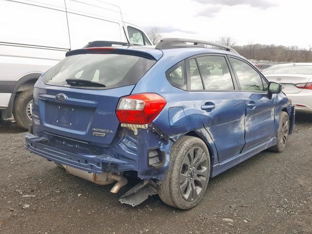 JF1GPAT69FH208829 - 2015 SUBARU IMPREZA SP BLUE photo 4