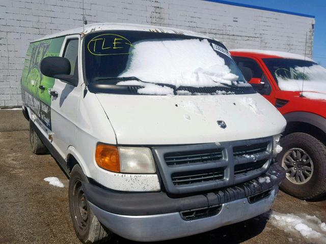 2B7JB21Y21K502068 - 2001 DODGE RAM VAN B2 WHITE photo 1