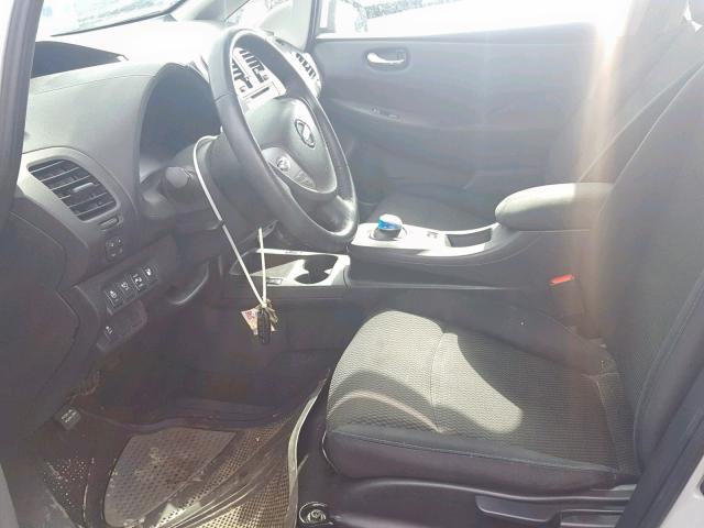 1N4AZ0CPXEC339122 - 2014 NISSAN LEAF S SILVER photo 5