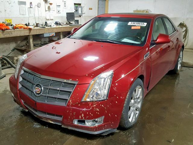 1G6DS57V290122143 - 2009 CADILLAC CTS HI FEA RED photo 2