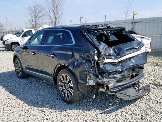 2LMPJ9JR1HBL31497 - 2017 LINCOLN MKX BLACK BLACK photo 3