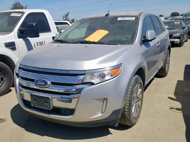 2FMDK3KC5BBA48319 - 2011 FORD EDGE LIMIT SILVER photo 2