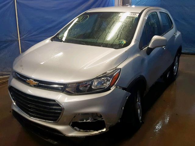 KL7CJNSB1HB072697 - 2017 CHEVROLET TRAX LS SILVER photo 2