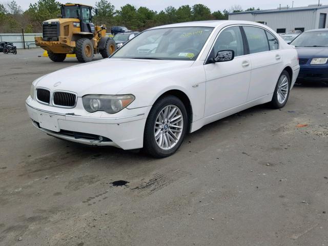 WBAGN634X4DS45921 - 2004 BMW 745 LI WHITE photo 2