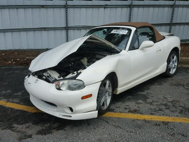 JM1NB3530Y0139528 - 2000 MAZDA MX-5 MIATA WHITE photo 2