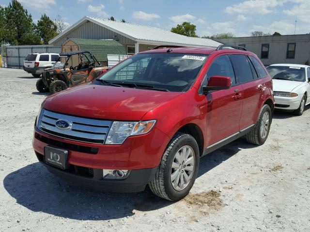 2FMDK3JC3ABB45616 - 2010 FORD EDGE SEL RED photo 2