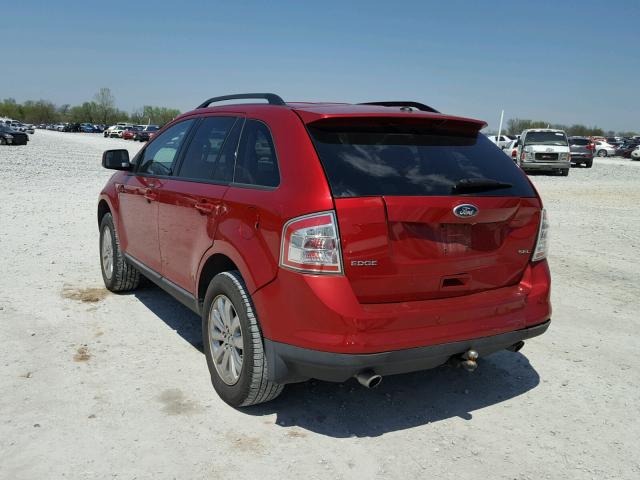 2FMDK3JC3ABB45616 - 2010 FORD EDGE SEL RED photo 3