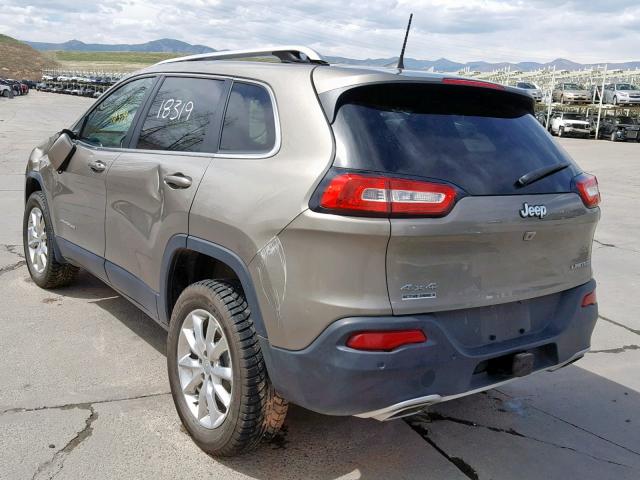 1C4PJMDS1GW268223 - 2016 JEEP CHEROKEE L BROWN photo 3